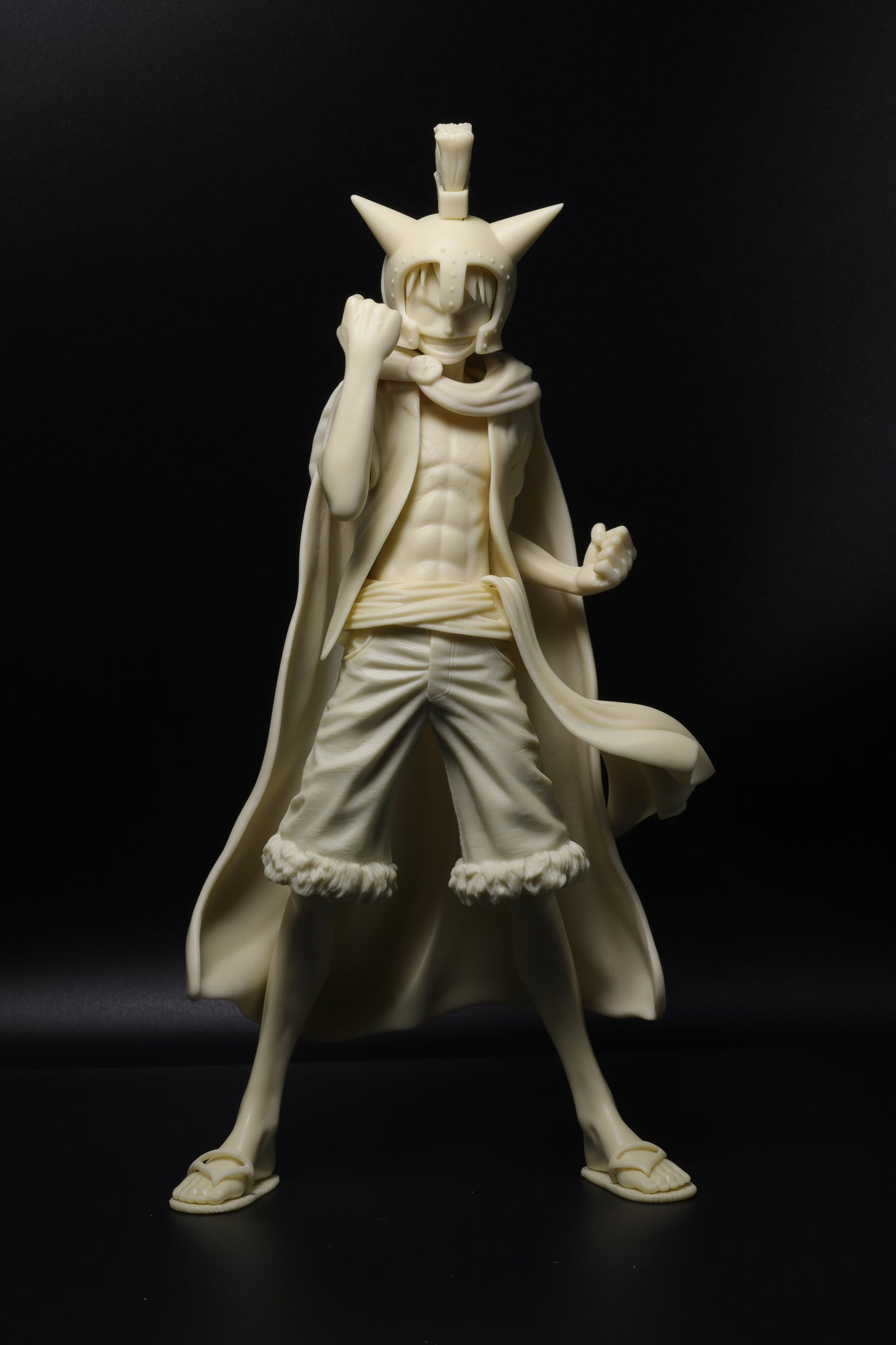 Monkey D. Luffy unpainted figure Dressrosa Corrida Colosseum suit