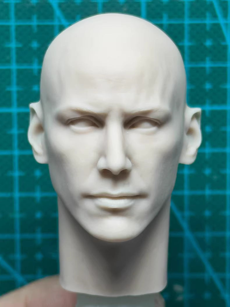 Keanu Reeves 1/6 scale unpainted head sculpt