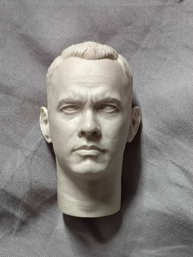 Tom Hanks Forrest Gump 1/6 scale unpainted head sculpt