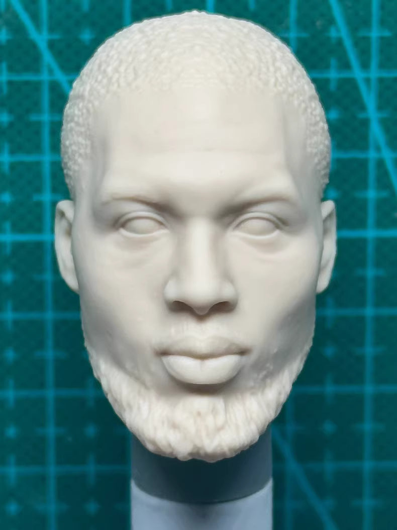 Damian Lillard 1/6 scale unpainted head sculpt