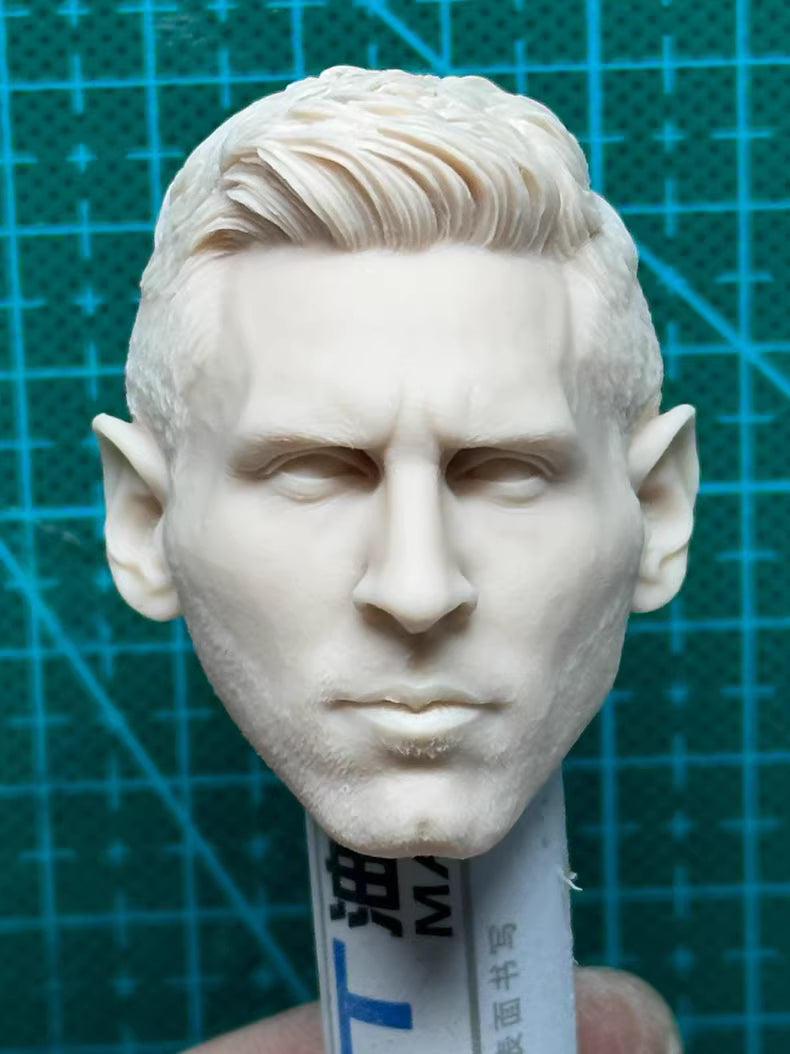 Lionel Messi 1/6 scale unpainted head sculpt