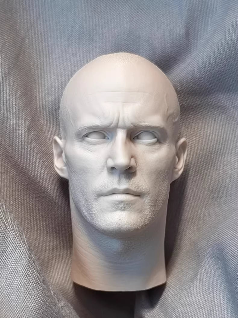 Jason Statham 1/6 scale unpainted head sculpt
