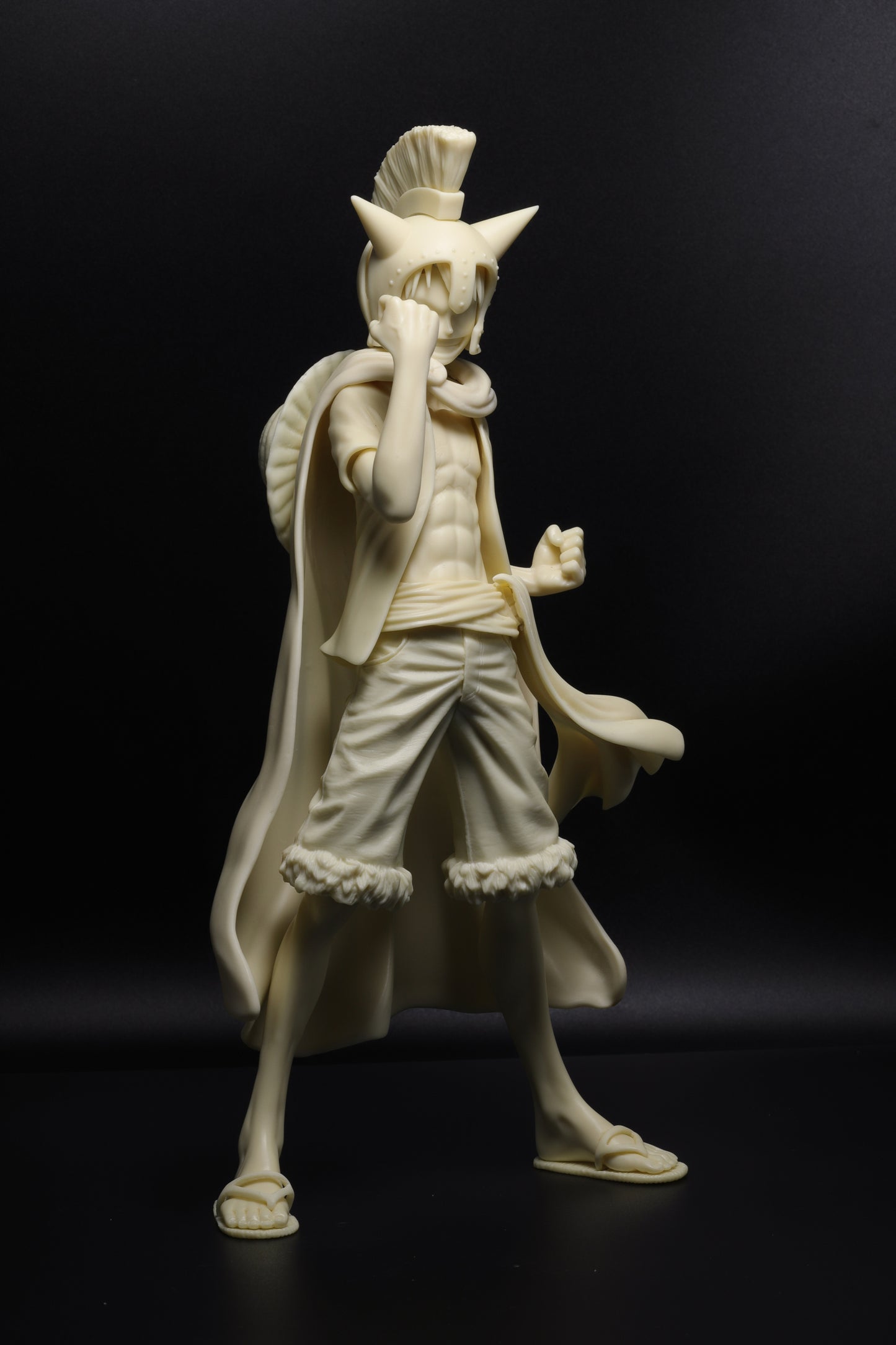 Monkey D. Luffy unpainted figure Dressrosa Corrida Colosseum suit