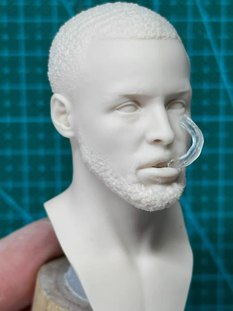 Stephen Curry 1/6 scale unpainted head sculpt NBA