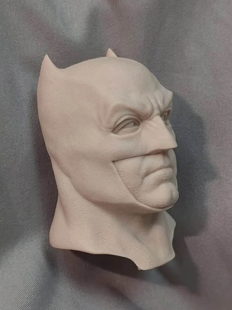 Batman 1/6 scale unpainted head sculpt