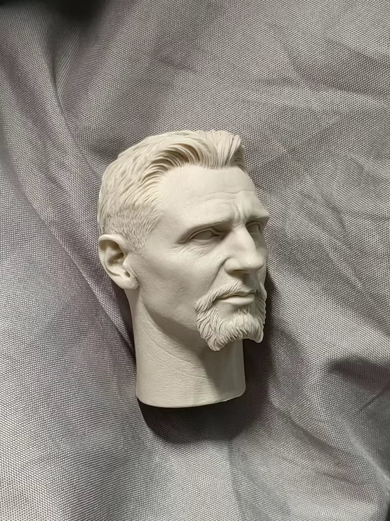 Liam John Neeson Batman Ra's al Ghul 1/6 scale unpainted head sculpt
