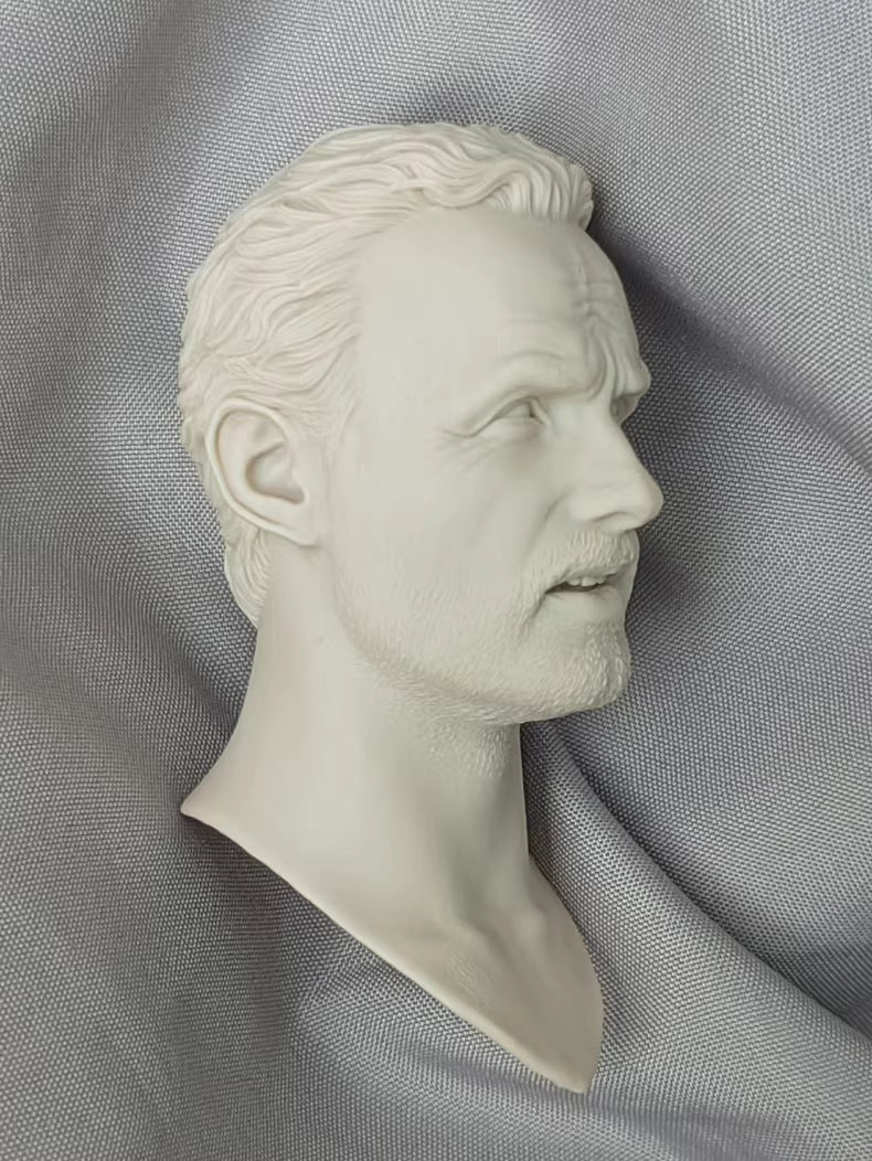 Andrew Lincoln Rick Grimes The Walking Dead 1/6 scale unpainted head sculpt