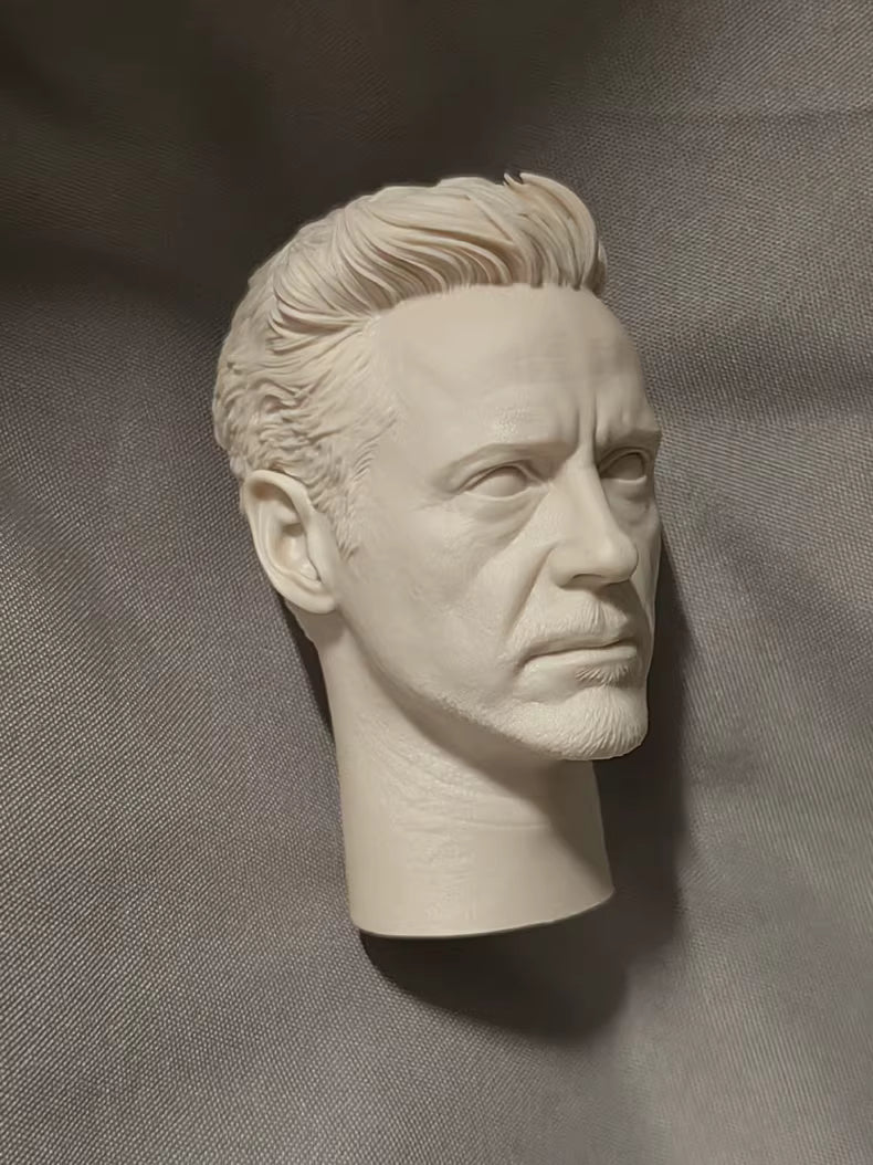 Robert Downey Jr. Iron Man Tony Stark 1/6 scale unpainted head sculpt