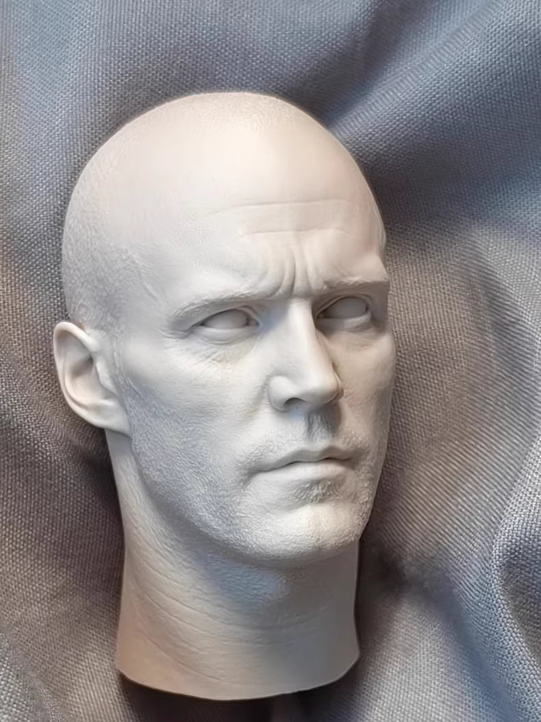 Jason Statham 1/6 scale unpainted head sculpt