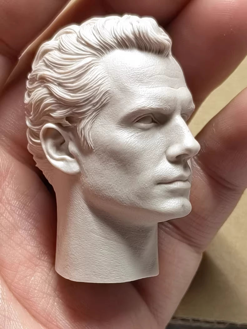 Henry Cavill Superman 1/6 scale unpainted head sculpt