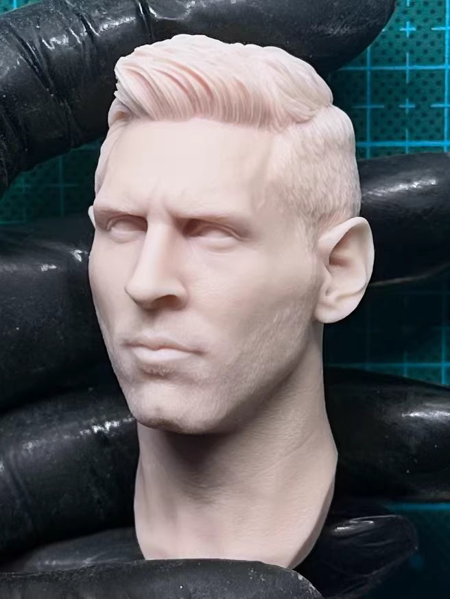 Lionel Messi 1/6 scale unpainted head sculpt