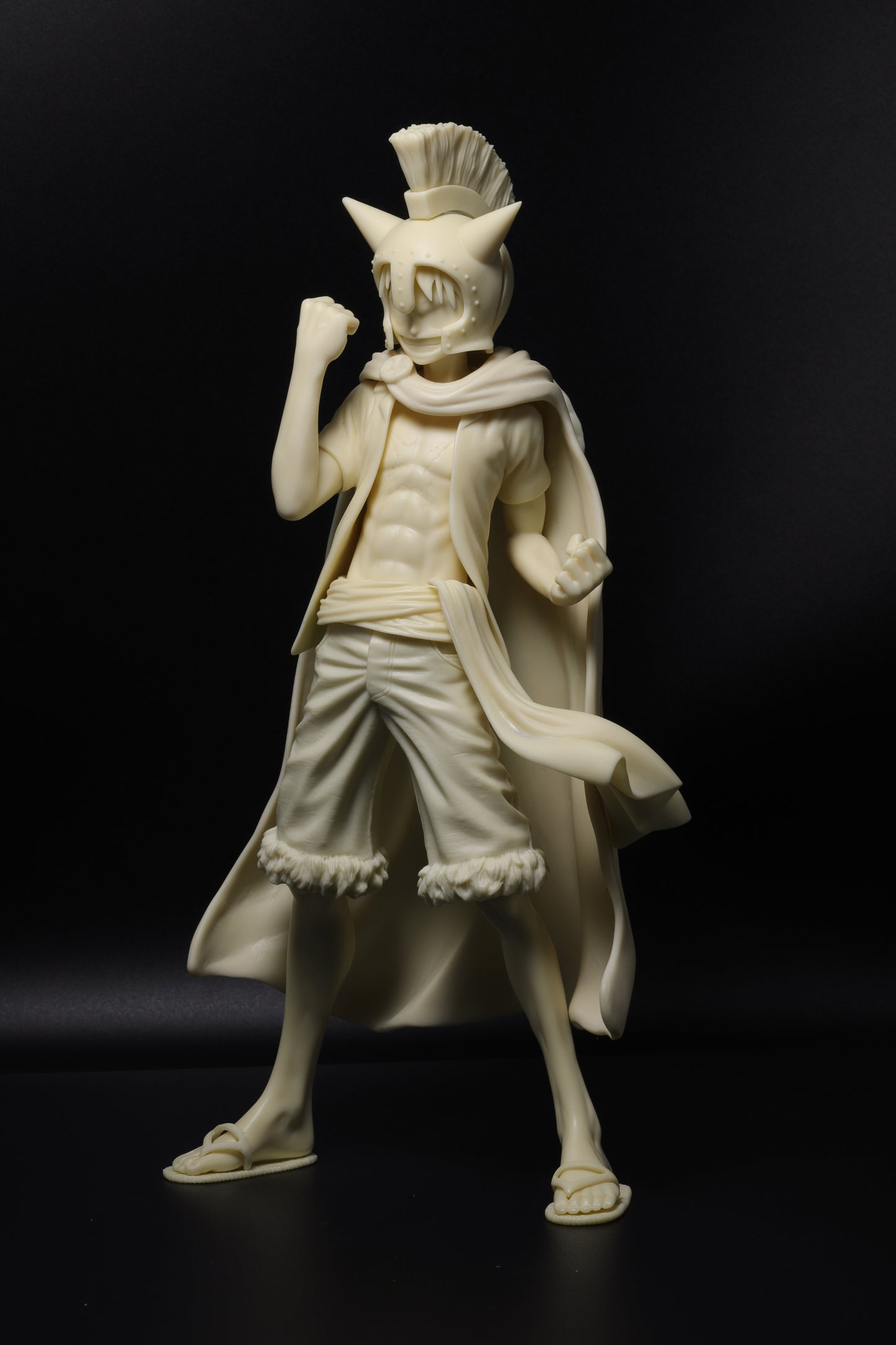 Monkey D. Luffy unpainted figure Dressrosa Corrida Colosseum suit