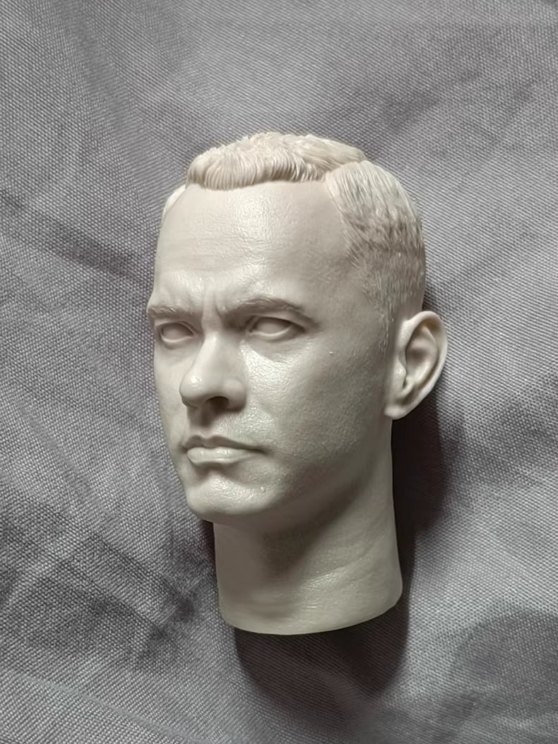 Tom Hanks Forrest Gump 1/6 scale unpainted head sculpt