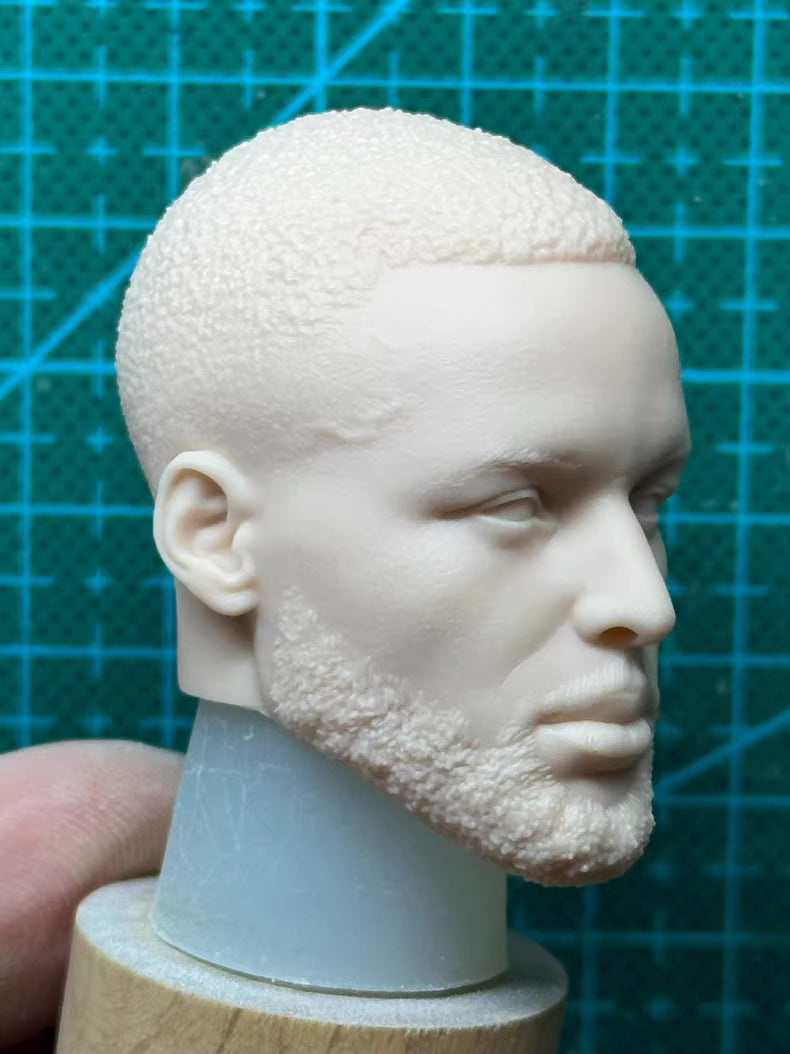 Stephen Curry 1/6 scale unpainted head sculpt