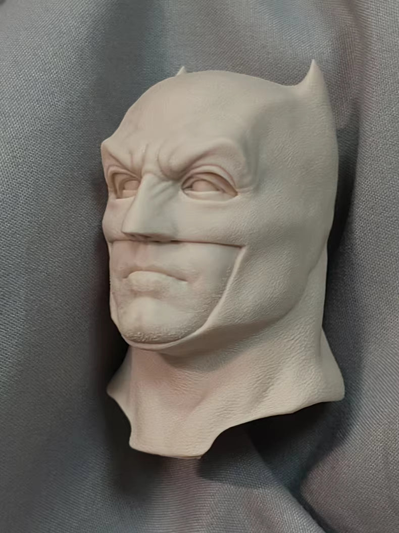 Batman 1/6 scale unpainted head sculpt