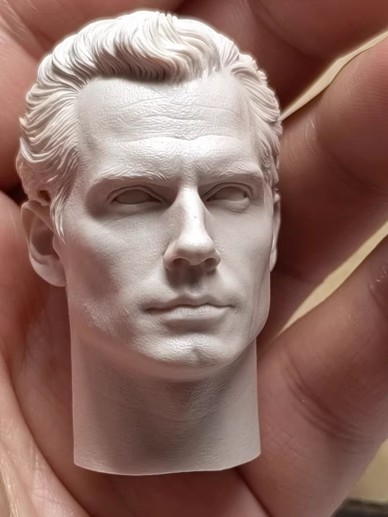 Henry Cavill Superman 1/6 scale unpainted head sculpt
