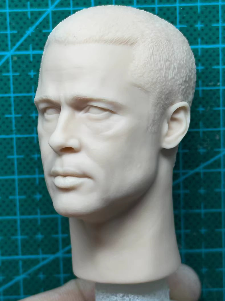 Brad Pitt 1/6 scale unpainted head sculpt