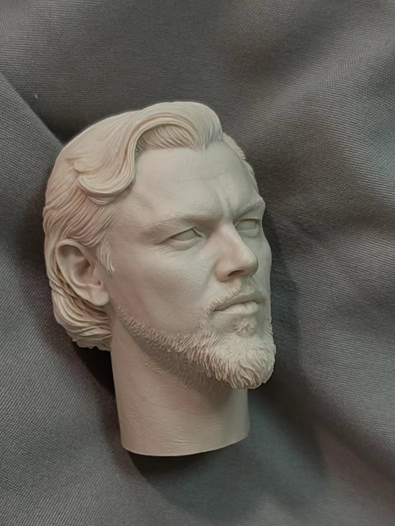 Leonardo Wilhelm DiCaprio Django Unchained Calvin Candie 1/6 scale unpainted head sculpt