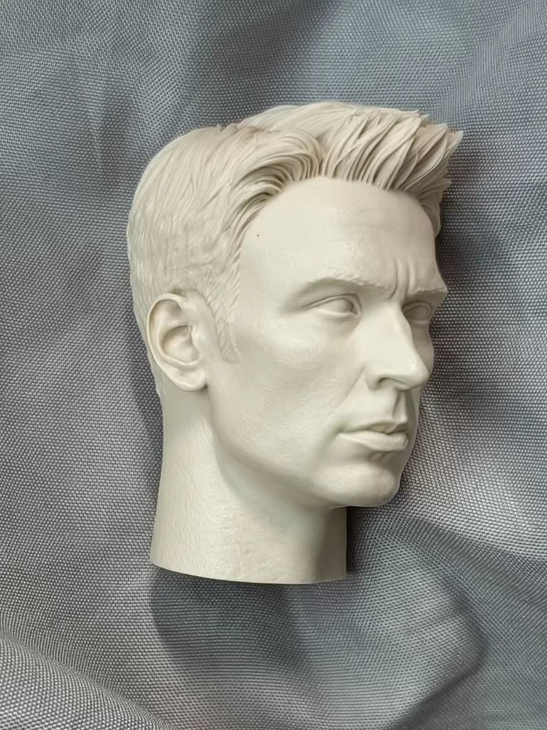 Chris Evans Captain America 1/6 scale unpainted head sculpt