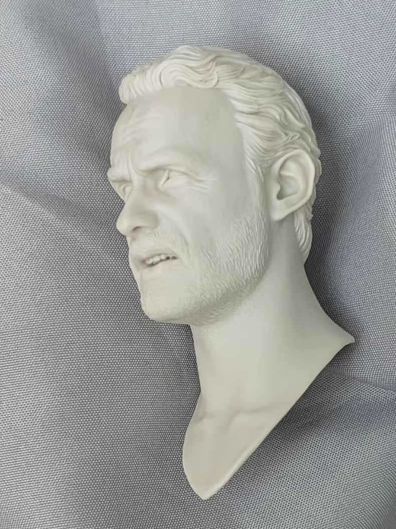 Andrew Lincoln Rick Grimes The Walking Dead 1/6 scale unpainted head sculpt