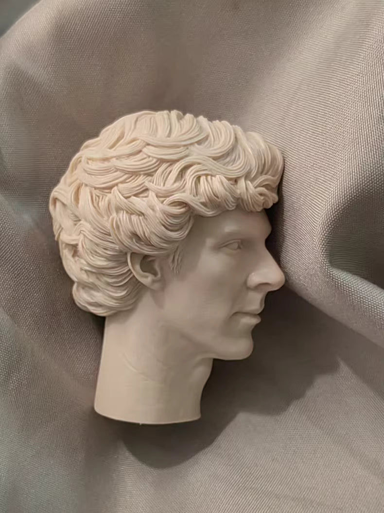 Benedict Cumberbatch Sherlock 1/6 scale unpainted head sculpt