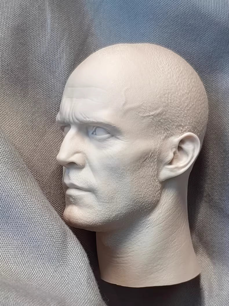 Jason Statham 1/6 scale unpainted head sculpt
