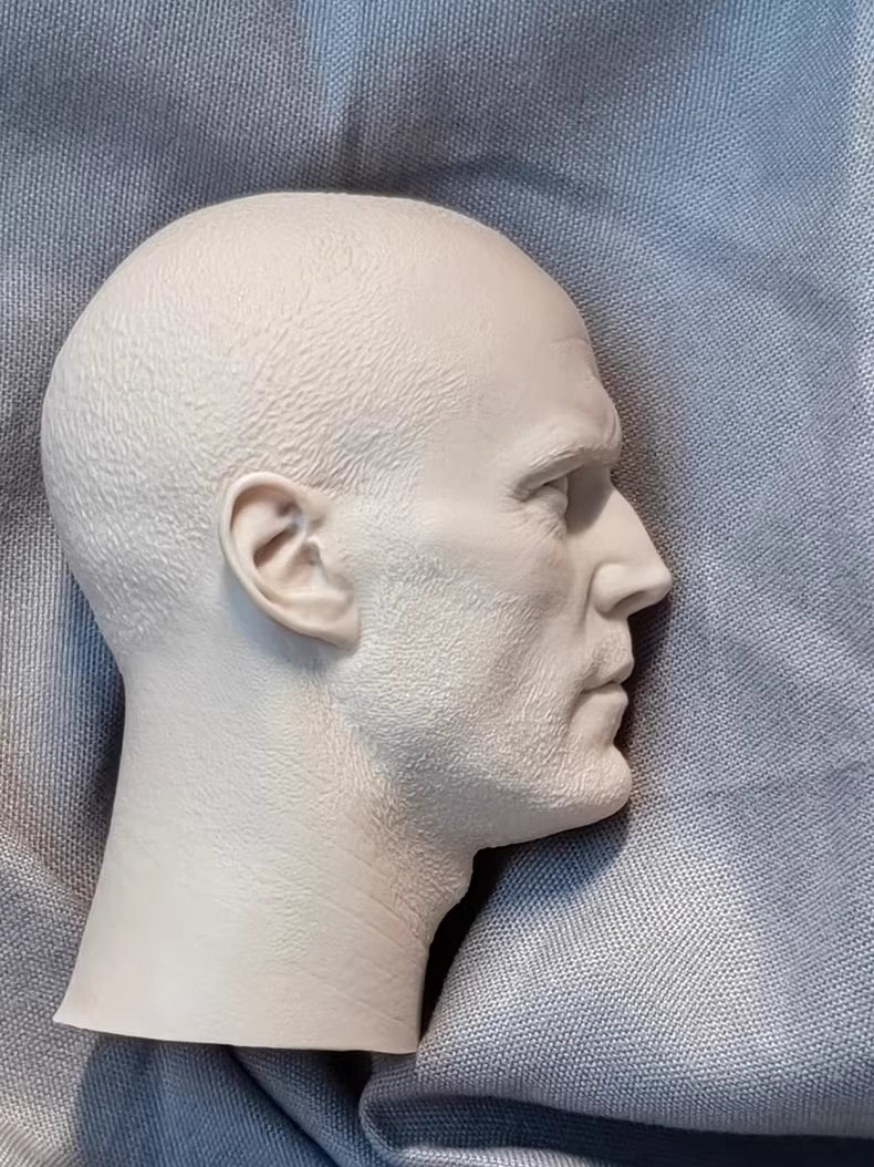 Jason Statham 1/6 scale unpainted head sculpt