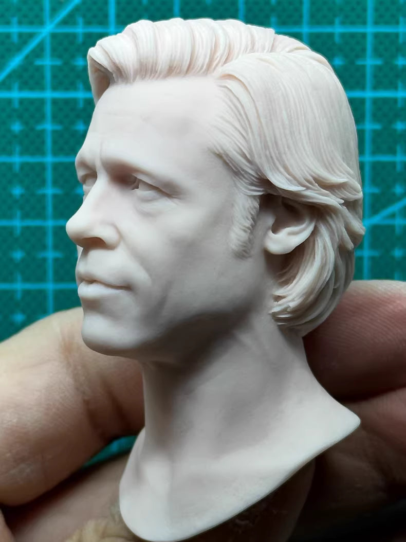 Brad Pitt 1/6 scale unpainted head sculpt