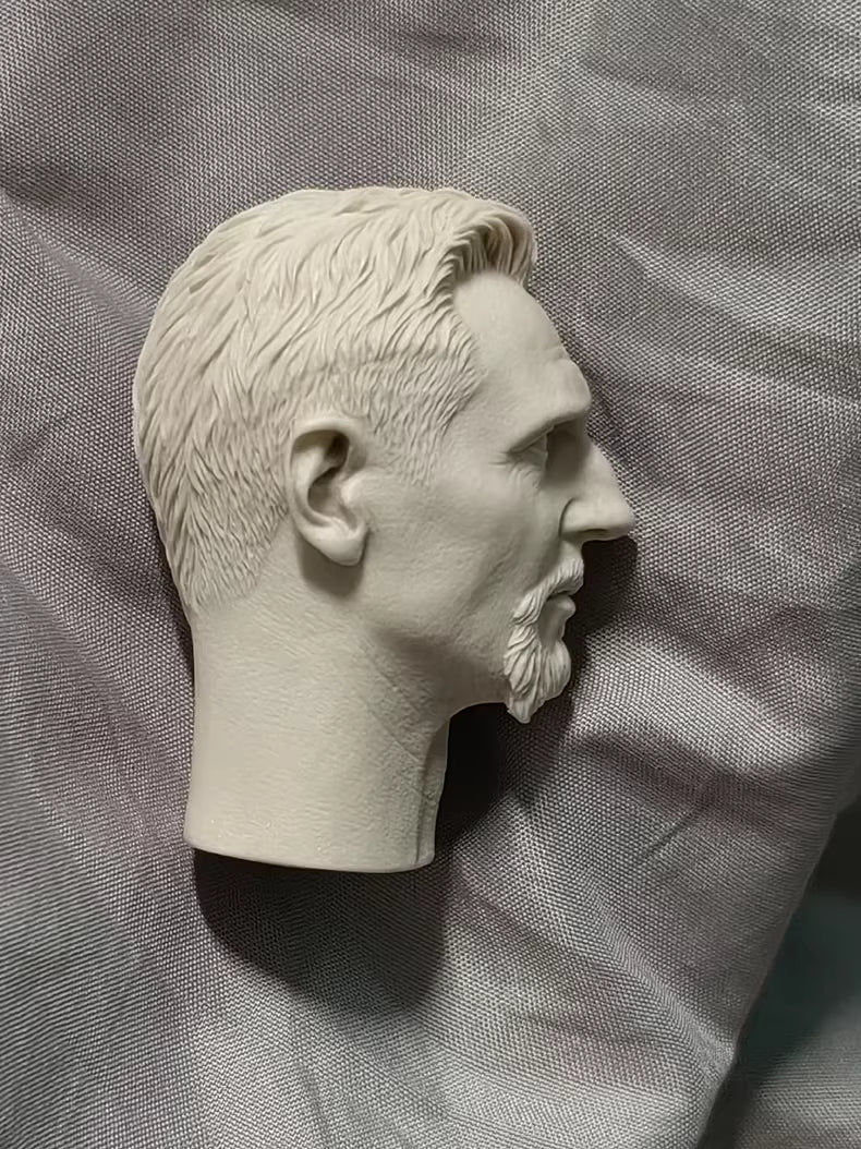 Liam John Neeson Batman Ra's al Ghul 1/6 scale unpainted head sculpt