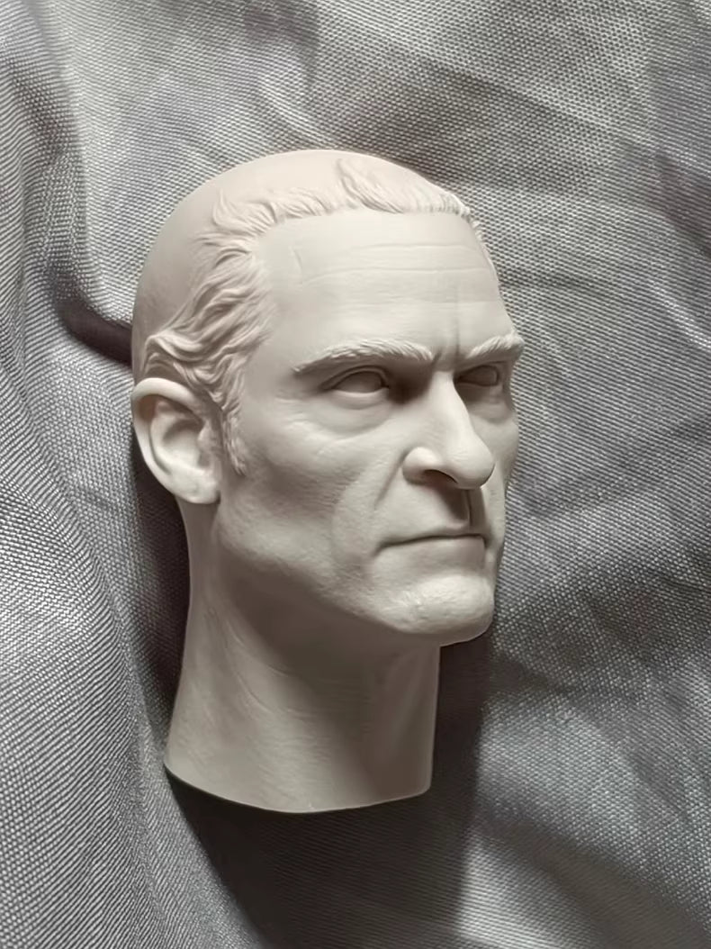 Joaquin Phoenix Joker 1/6 scale unpainted head sculpt