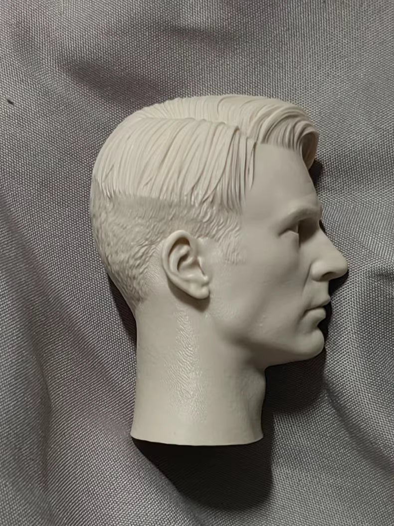 Chris Evans Captain America 1/6 scale unpainted head sculpt