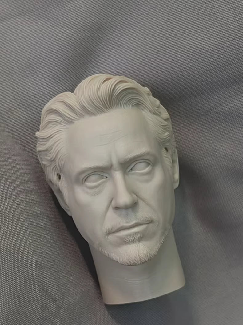 Robert Downey Jr. Iron Man Tony Stark 1/6 scale unpainted head sculpt