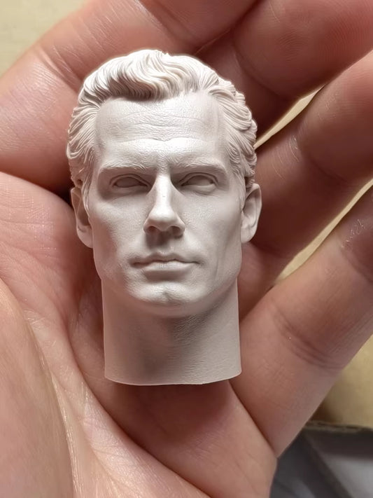 Henry Cavill Superman 1/6 scale unpainted head sculpt