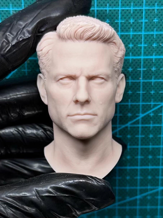 Tom Cruise 1/6 scale unpainted head sculpt