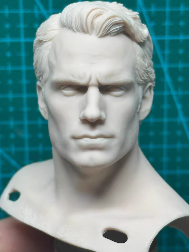 Henry Cavill 1/6 scale unpainted head sculpt