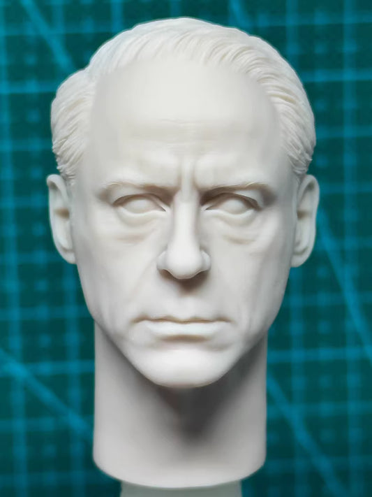 Robert Downey Jr. 1/6 scale unpainted head sculpt  Oppenheimer Lewis Lichtenstein Strauss