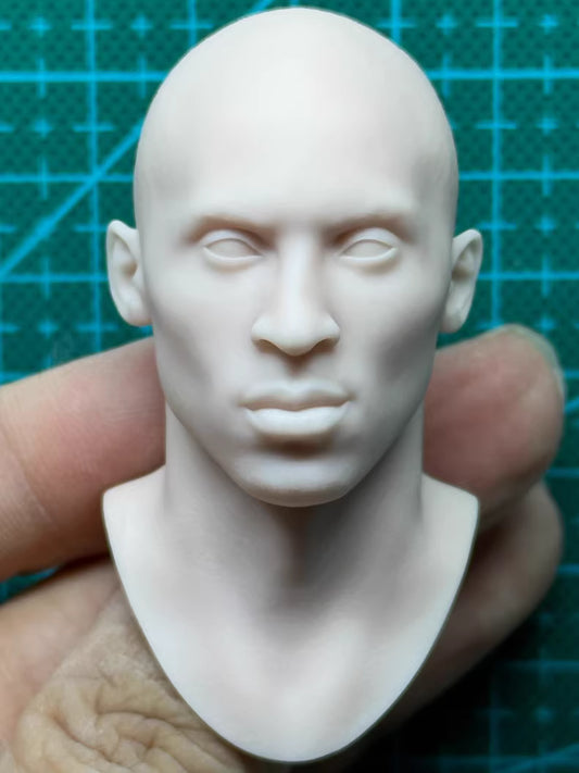 NBA Kobe Bryant 1/6 scale unpainted head sculpt