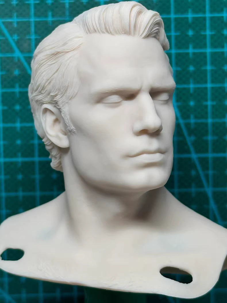 Superman Henry Cavill 1/6 scale unpainted head sculpt