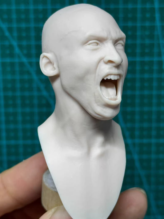 Kobe Bryant 1/6 scale unpainted head sculpt NBA