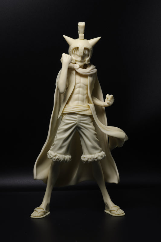 Monkey D. Luffy unpainted figure Dressrosa Corrida Colosseum suit