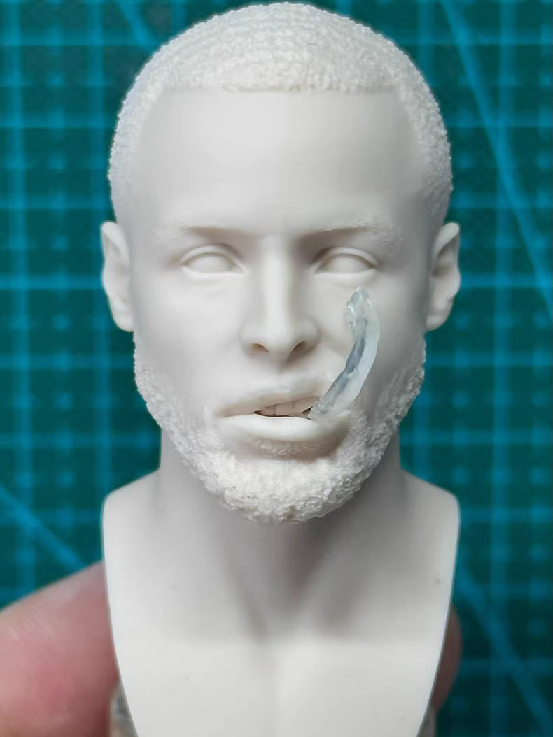 Stephen Curry 1/6 scale unpainted head sculpt NBA