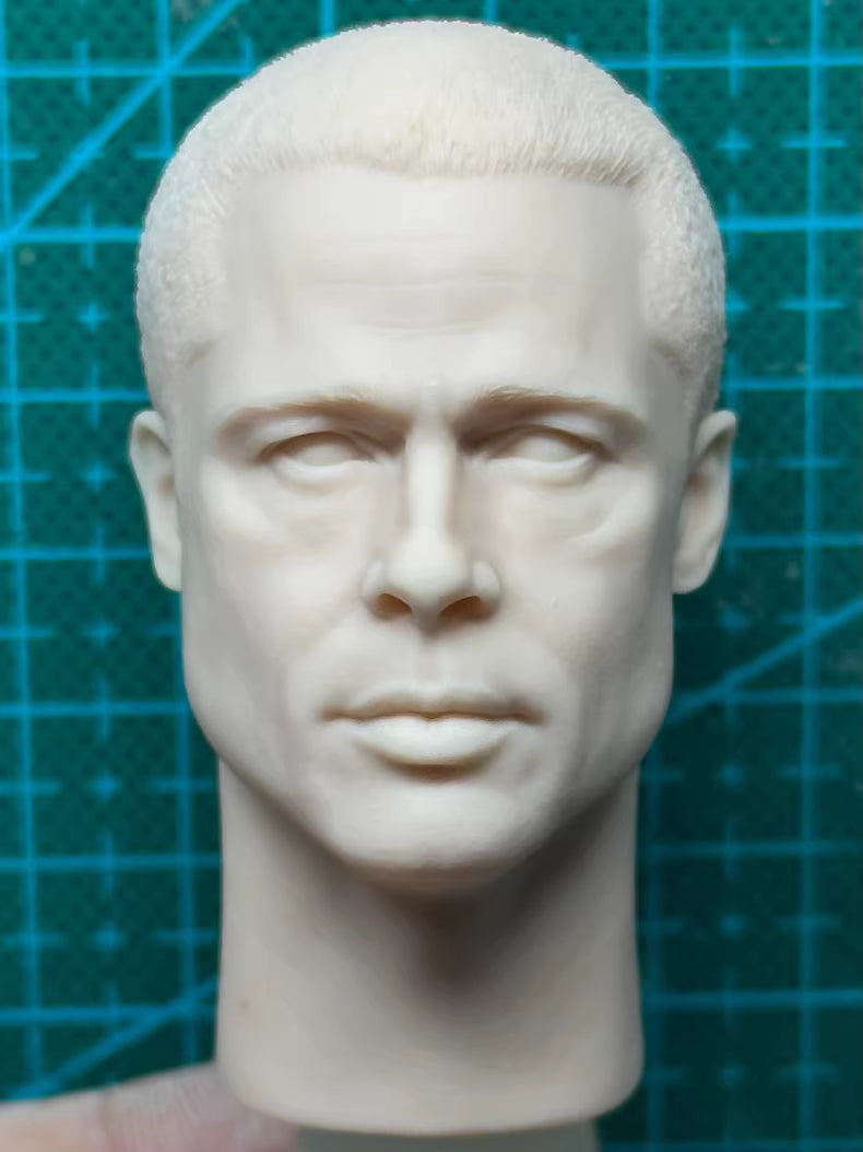 Brad Pitt 1/6 scale unpainted head sculpt