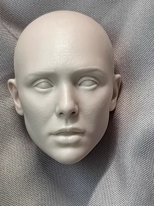 Elizabeth Olsen Scarlet Witch 1/6 scale unpainted head sculpt