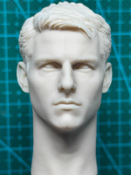 Tom Cruise Top Gun 1/6 scale unpainted head sculpt