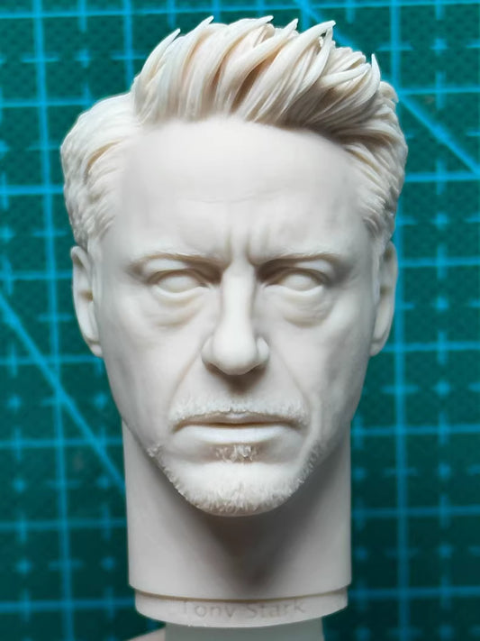 Robert Downey Jr. Iron man 1/6 scale unpainted head sculpt