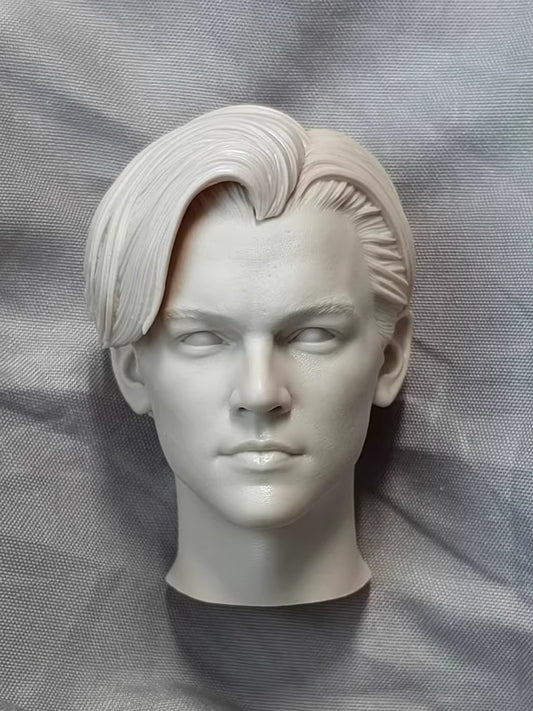 Leonardo Wilhelm DiCaprio Titanic Jack Dawson 1/6 scale unpainted head sculpt