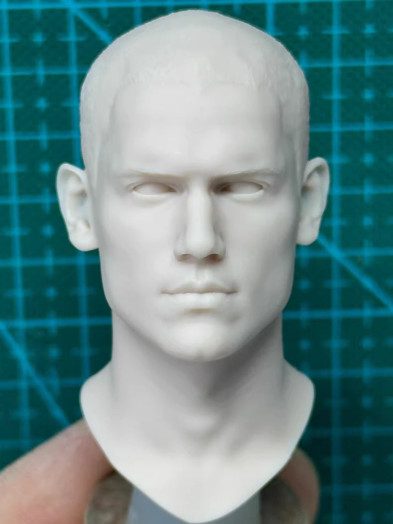 Wentworth Miller 1/6 scale unpainted head sculpt Prison Break