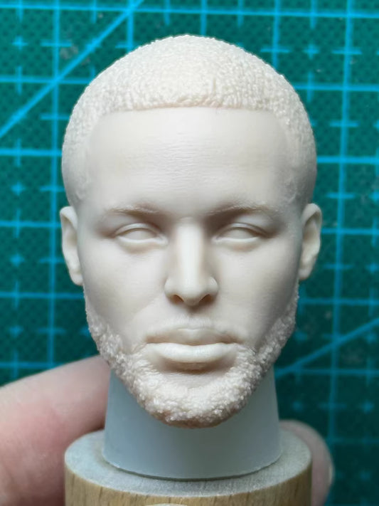 Stephen Curry 1/6 scale unpainted head sculpt