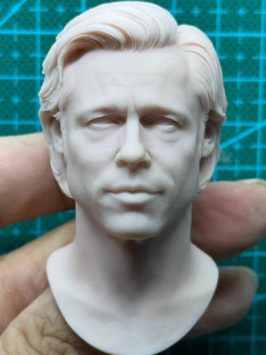 Brad Pitt 1/6 scale unpainted head sculpt