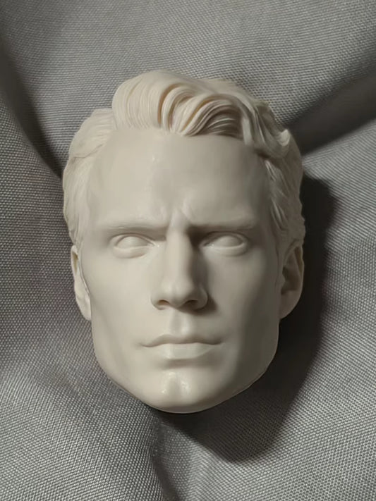 Henry Cavill Superman 1/6 scale unpainted head sculpt
